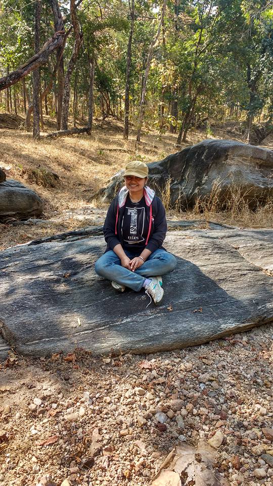 Mahua Bose enjoyed lunches and brunches on the forest ground, Tiger Census 2018, Pench Tiger Reserve, Madhya Pradesh, India