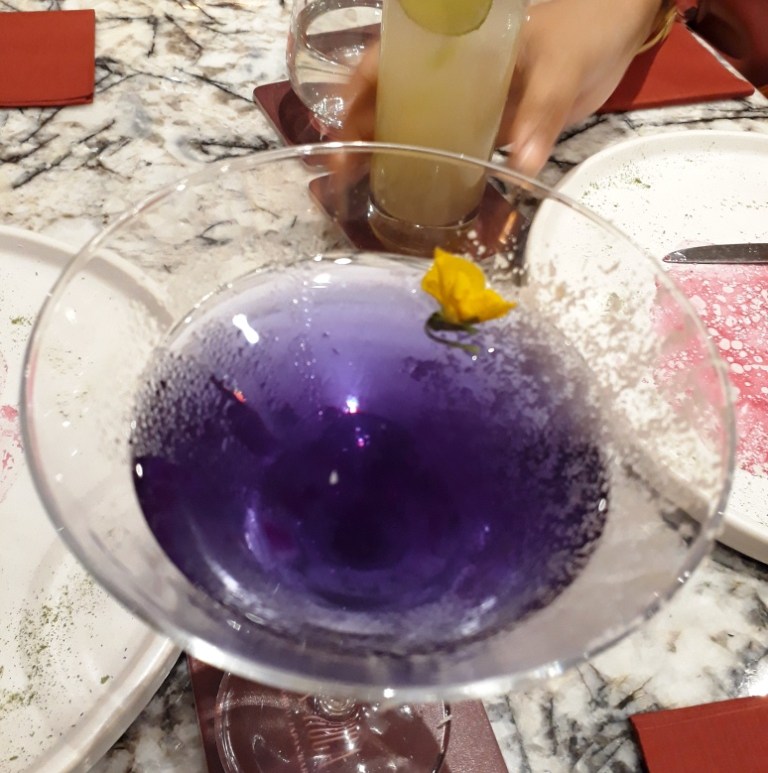 Cocktail called Violet, La Roca, Aerocity, Delhi, India