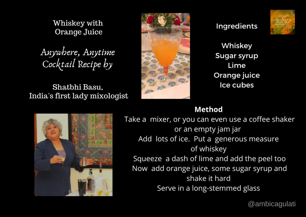 Whiskey Cocktail With Orange Juice