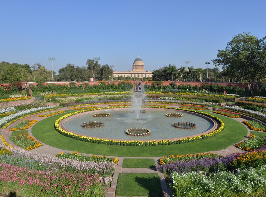 Circular Garden, Mughal Garden, Rashtrapati Bhavan, Photo from Rashrapati Bhavan site, Delhi