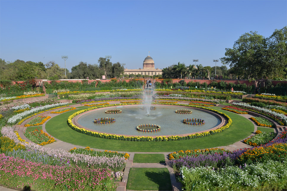 Circular Garden, Mughal Garden, Rashtrapati Bhavan, Photo from Rashrapati Bhavan site, Delhi