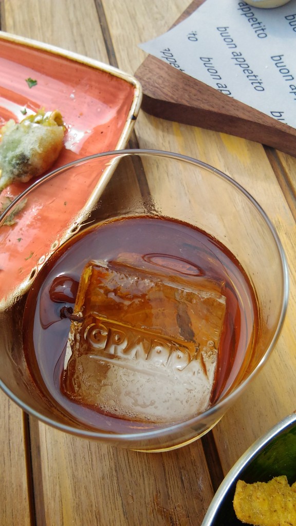 Orange-flavoured bitter Grappa Negroni , Grappa,, shangrila's Hotel, Delhi