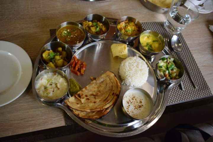 Braj Thali, Nidhivan Sarovar Portico, Vrindavan, Uttar Prradesh, India