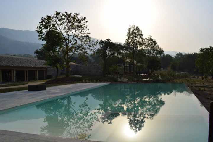 Swimming pool, lebua, jim corbett national park, Ramnagar, Uttarakhand, India