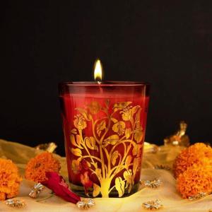 Krishna Kamal, inspired by the lotus flower, candle stand