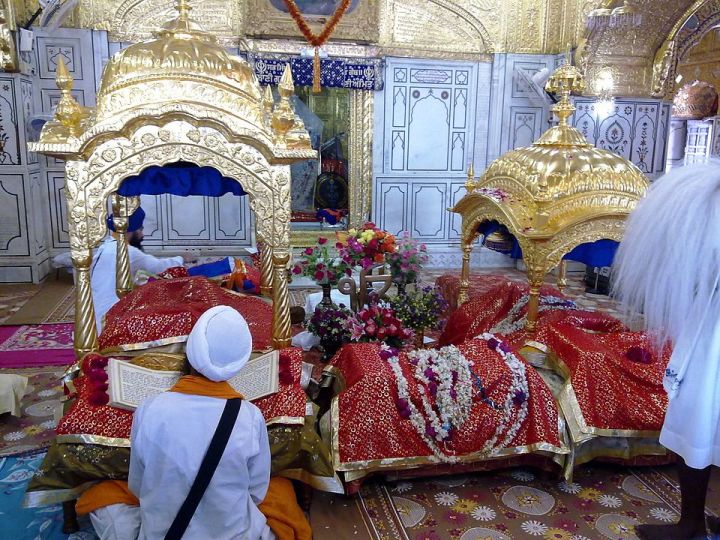 Interiors of Hazur Sahib, Nanded, Maharashtra, India, Photo: Wikipedia
