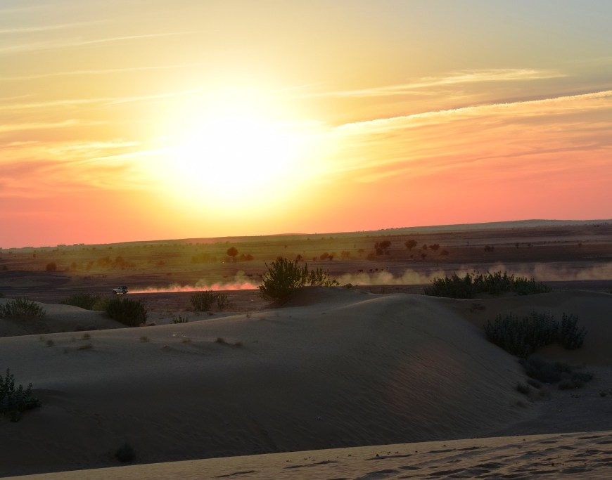 Sunset at Sam Sand Dunes, Jaisalmer, Rajasthan, India
