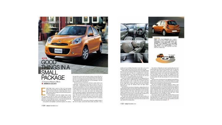 Micra, Swagat, November 2010