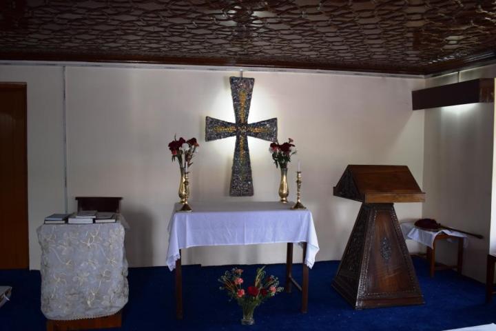 Cross, All Saints' Church, Srinagar, Kashmir, India