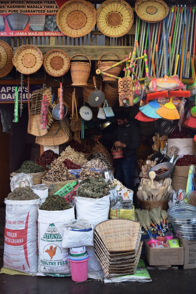 Shops around jamia masjid, Srinagar, Kashmir, India