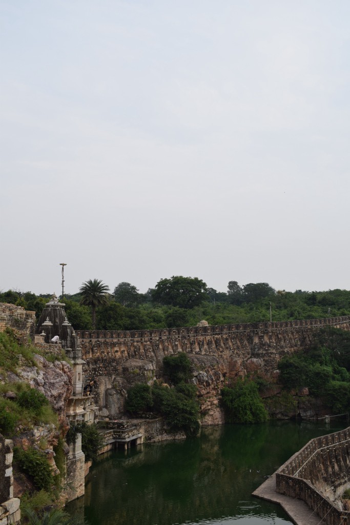 Water body inside Chittor Fort, Rajasthan, India