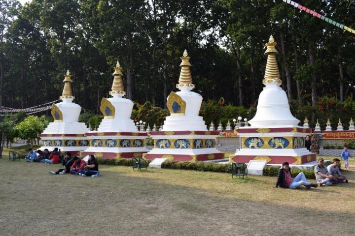 Eight stupas,  Mindrolling Monastery, Dehradun, Uttarakhand, India