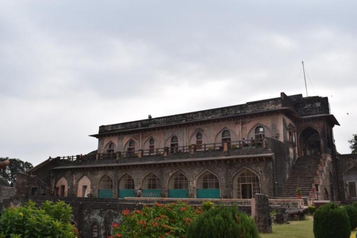 Taweli mahal where horses were kept, Royal Complex, Mandu, Madhya Pradesh, India