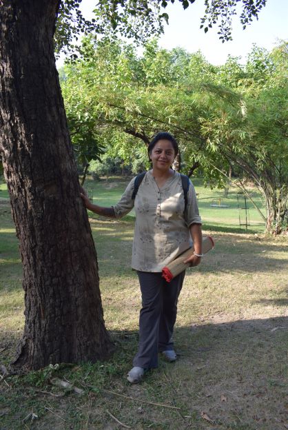 Dipika Sharma, Forest Bathing Guide, Rose Garden, Noida
