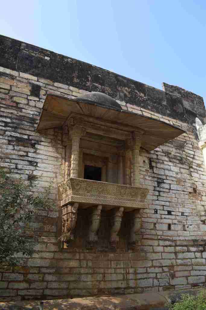 Ornate balcony, Chunar Fort, Mirzapur, Uttar Pradesh, India