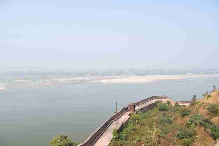 Ganga flows behind Chunar Fort, Mirzapur, Uttar Praesh, India