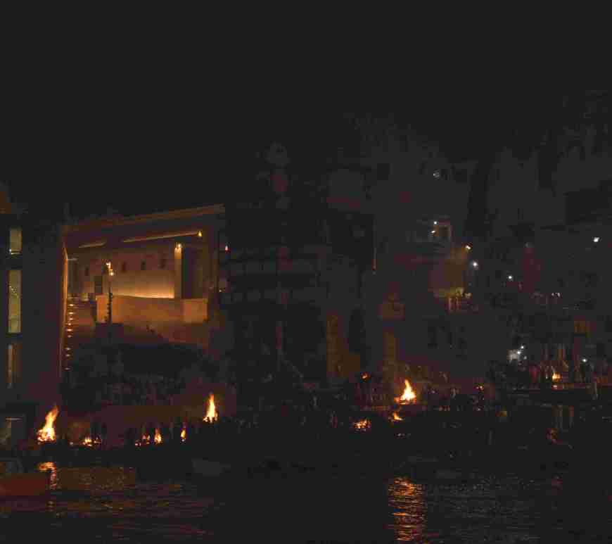 Manikarnika ghat, burning ghat, Varanasi,Uttar Pradesh, India