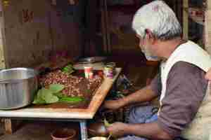 Paan shop in Lallapura, Varanasi, Uttar Pradesh, India