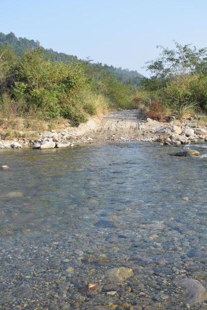 Nandhaur river inside Nandhaur Wildlife Sanctuary, Tanakpur, Uttarakhand