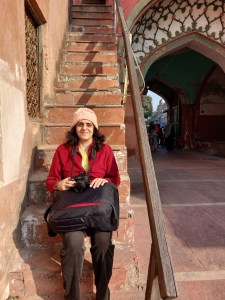 Ambica Gulati inside Fatehpuri Masjid, Chandni Chowk, Old Delhi, India