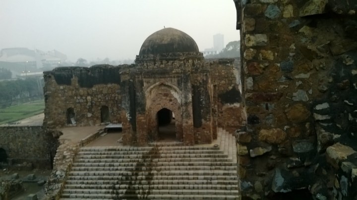 Ruins of Feroze Shah Kotla Fort, Old Delhi, India
