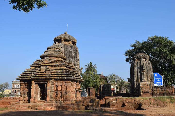 Excavated temple around Lingaraj Temple, Ekamra Kshetra, Bhubaneswar, Odisha, India,
