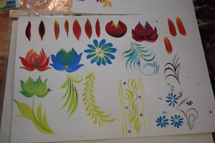 Nature motifs in Ukrainian Native Folk Art, Petrykivka