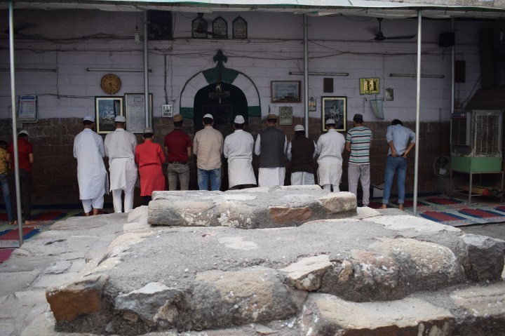 Namaaz inside Raziya's tomb, Old Delhi, India