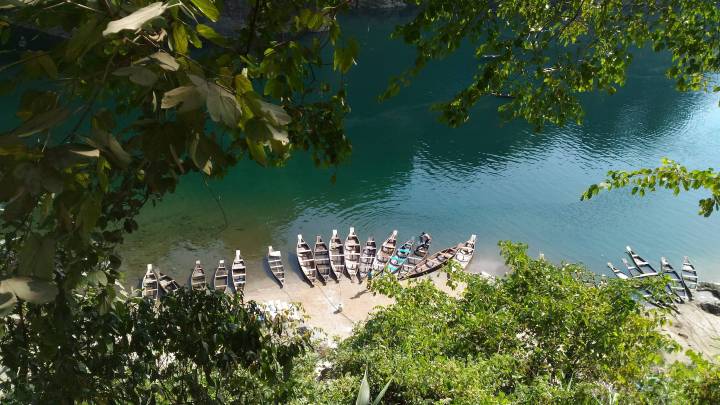 Boating at Dawki Lake, Meghalaya, India