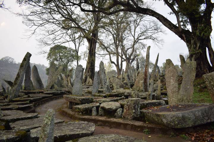 Nartiang monoliths, Jaintia hills, Meghalaya, India