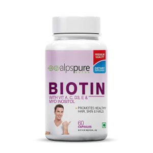 Alpspure Nutra Biotin with Vitamin A, C, D3 And E