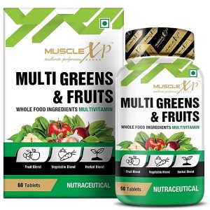 MUSCLE XP MULTIGREENS & FRUITS MULTIVITAMINS
