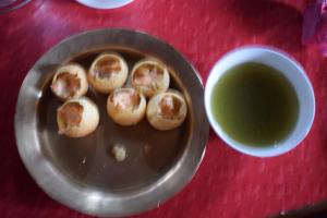 Home-made panipuri at Namchi, Sikkim, India