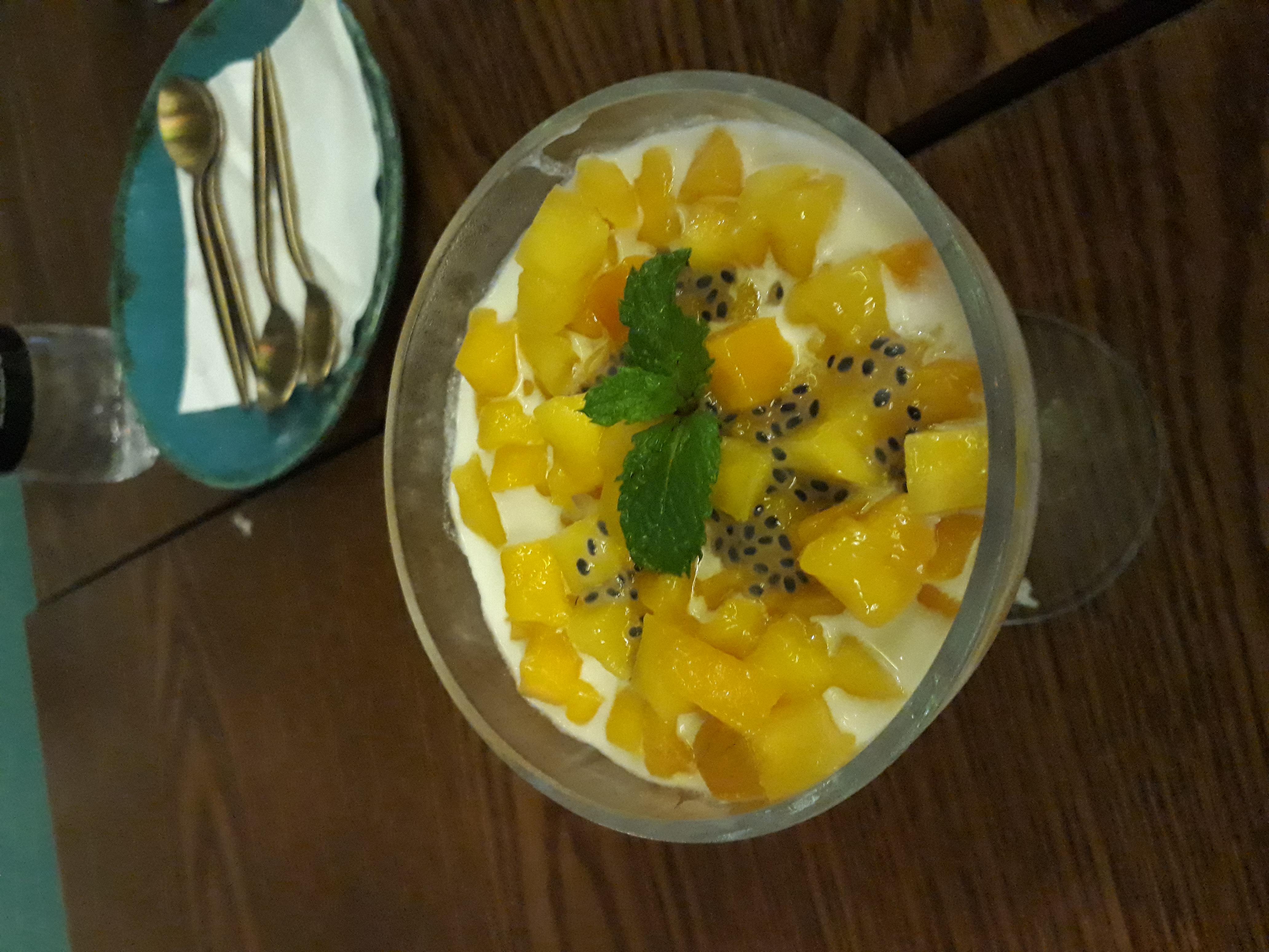 Sago Dessert with mango chunks, Vietnom, Cyber Hub, Gurgaon, Harayana, India