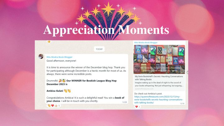 blog banner, queenoftreasures.com for Bookish League blog hop