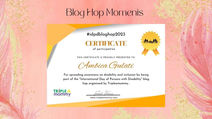 IDPDBloghop 2023 certificate