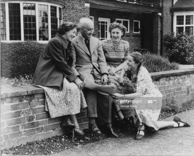 Enid Blyton with her family