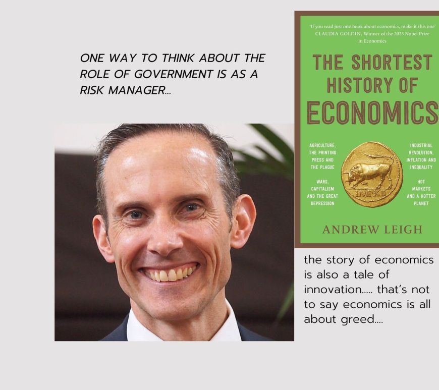 Blog banner of The Shortest History of Economics by Andrew Leigh