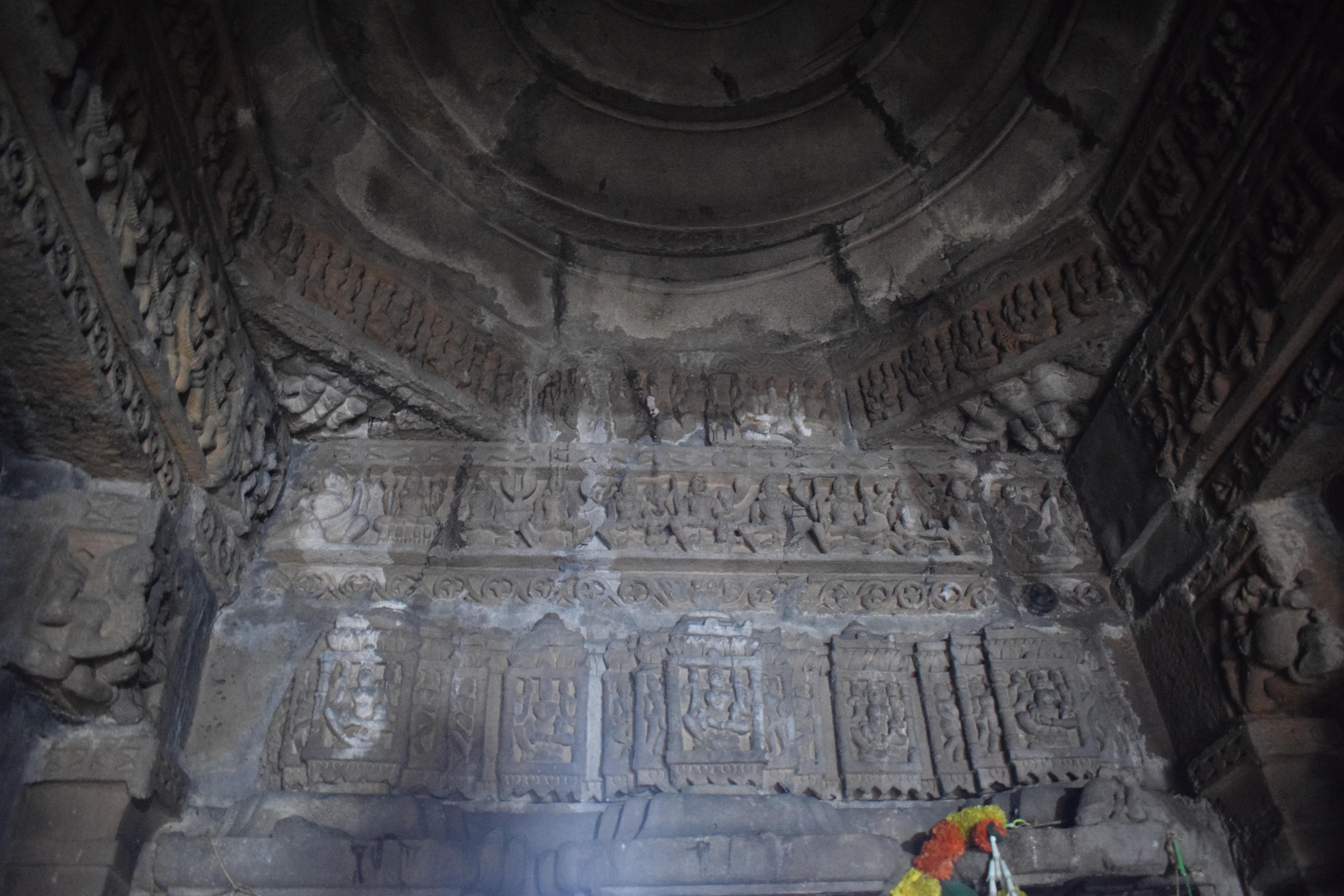 Inside Kukdeshwar Temple, Pur village, Junnar, Maharashtra, India