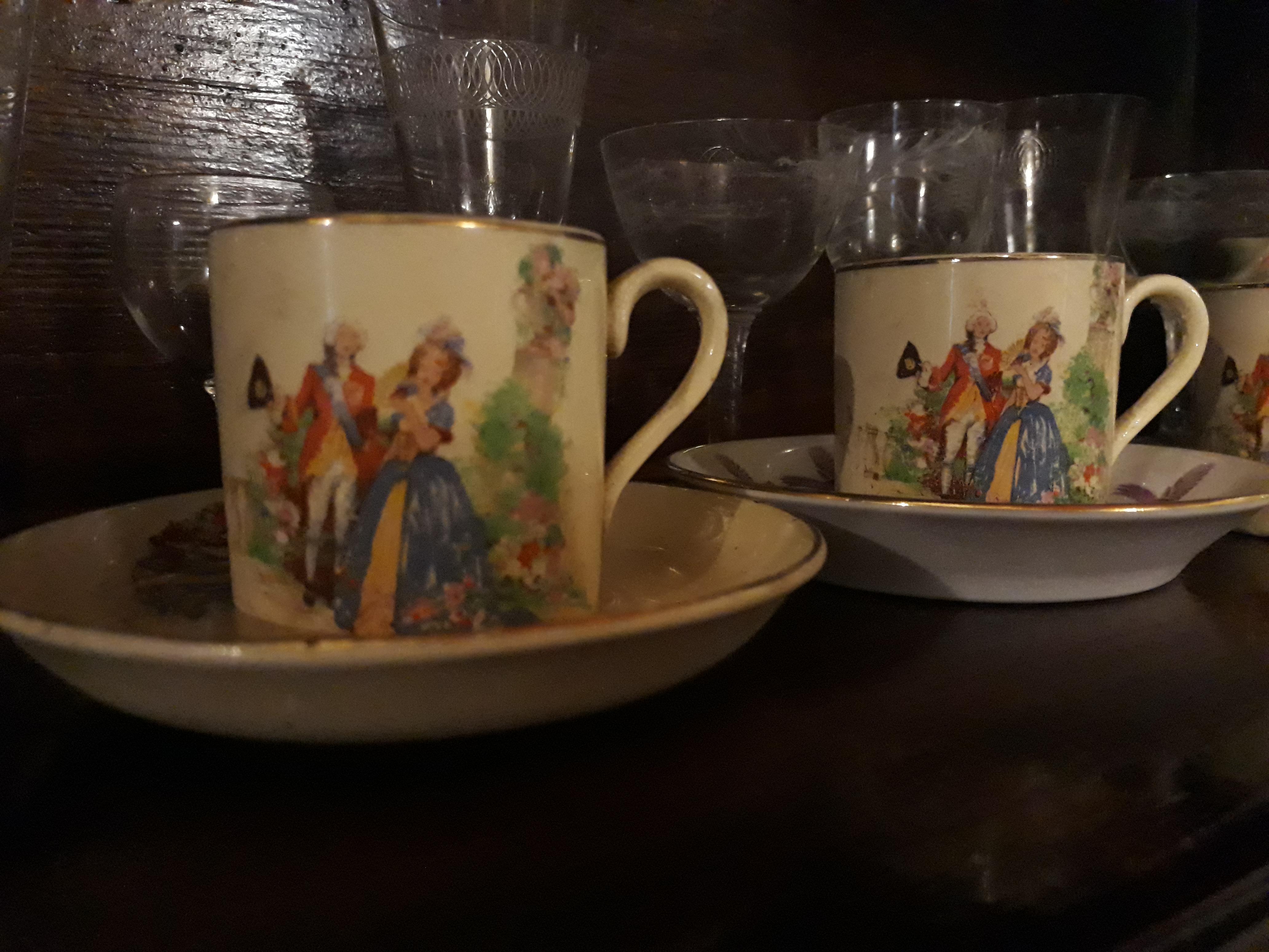 English tea and cup set at Gurney House, Nainital, Uttarakhand, India