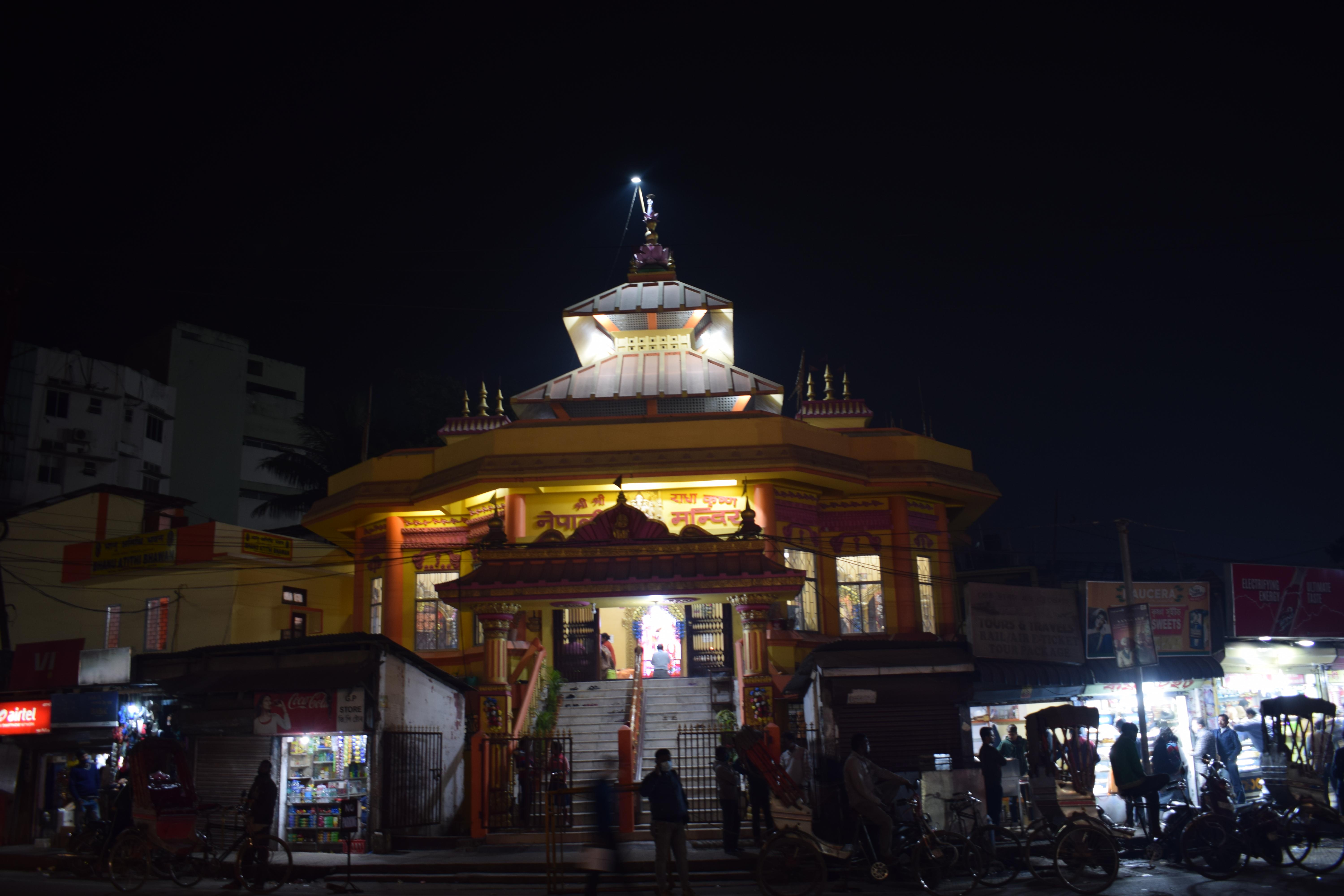 Nepali temple, Religious coin souvenirs, Wholesale market Paltan Bazar, Guwahati, Assam, India