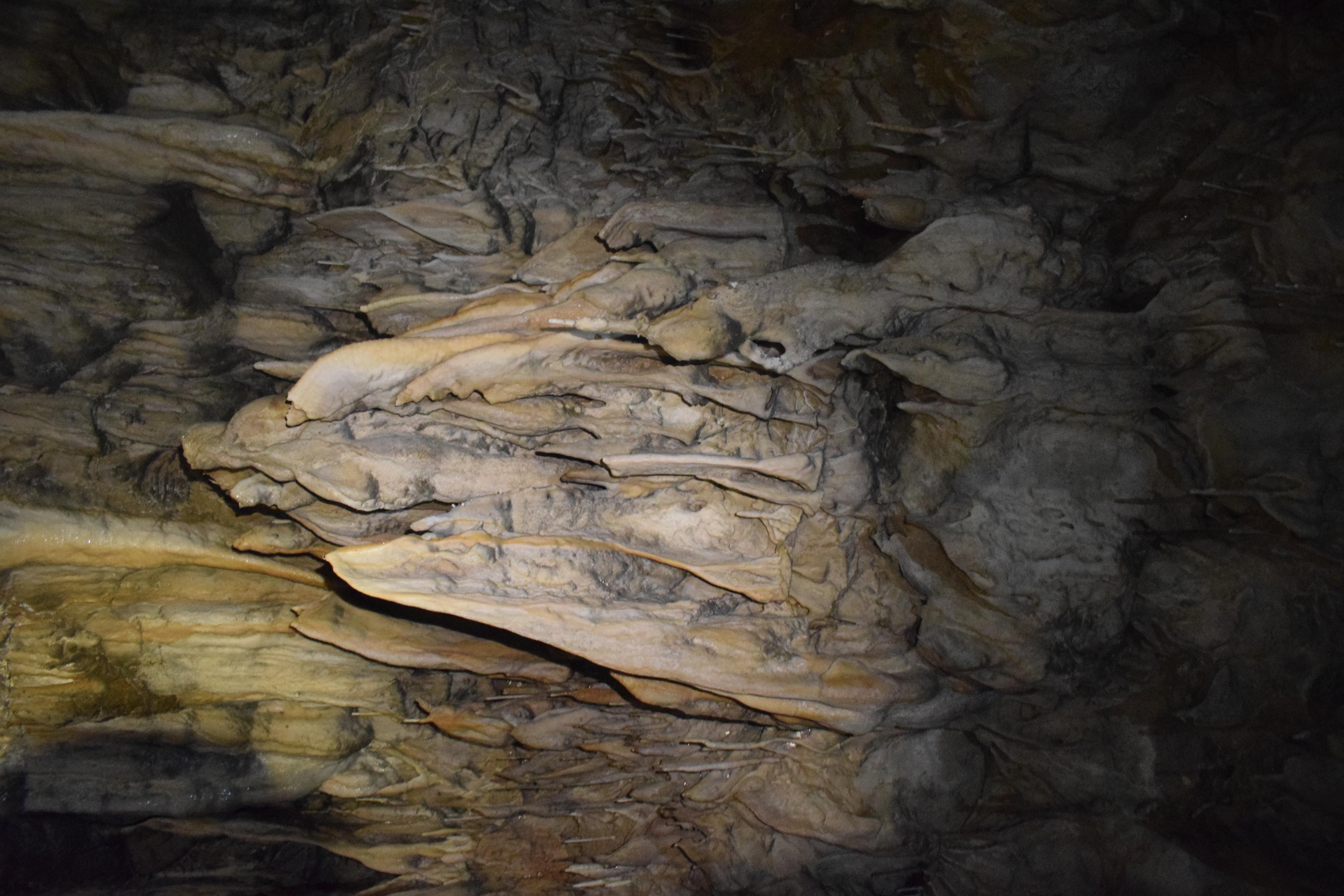 Cave roof, Krem Krung Krang Muhabon cave, near Lakadong, Jaintia Hills, Meghalaya, India