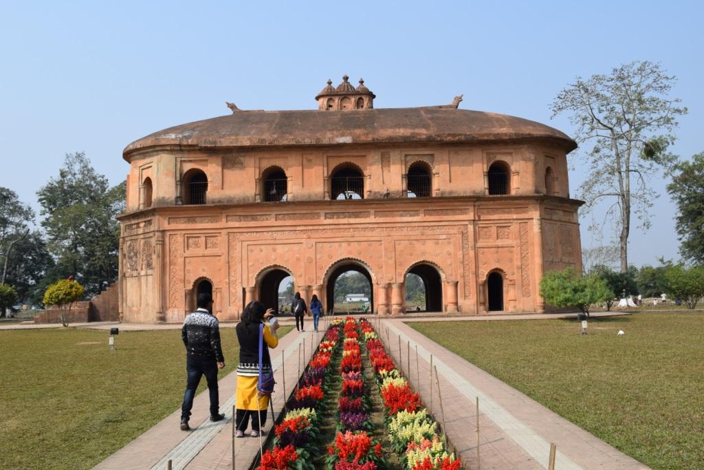 Rang ghar, Ahom dynasty ruins, Sivasagar, Assam, India