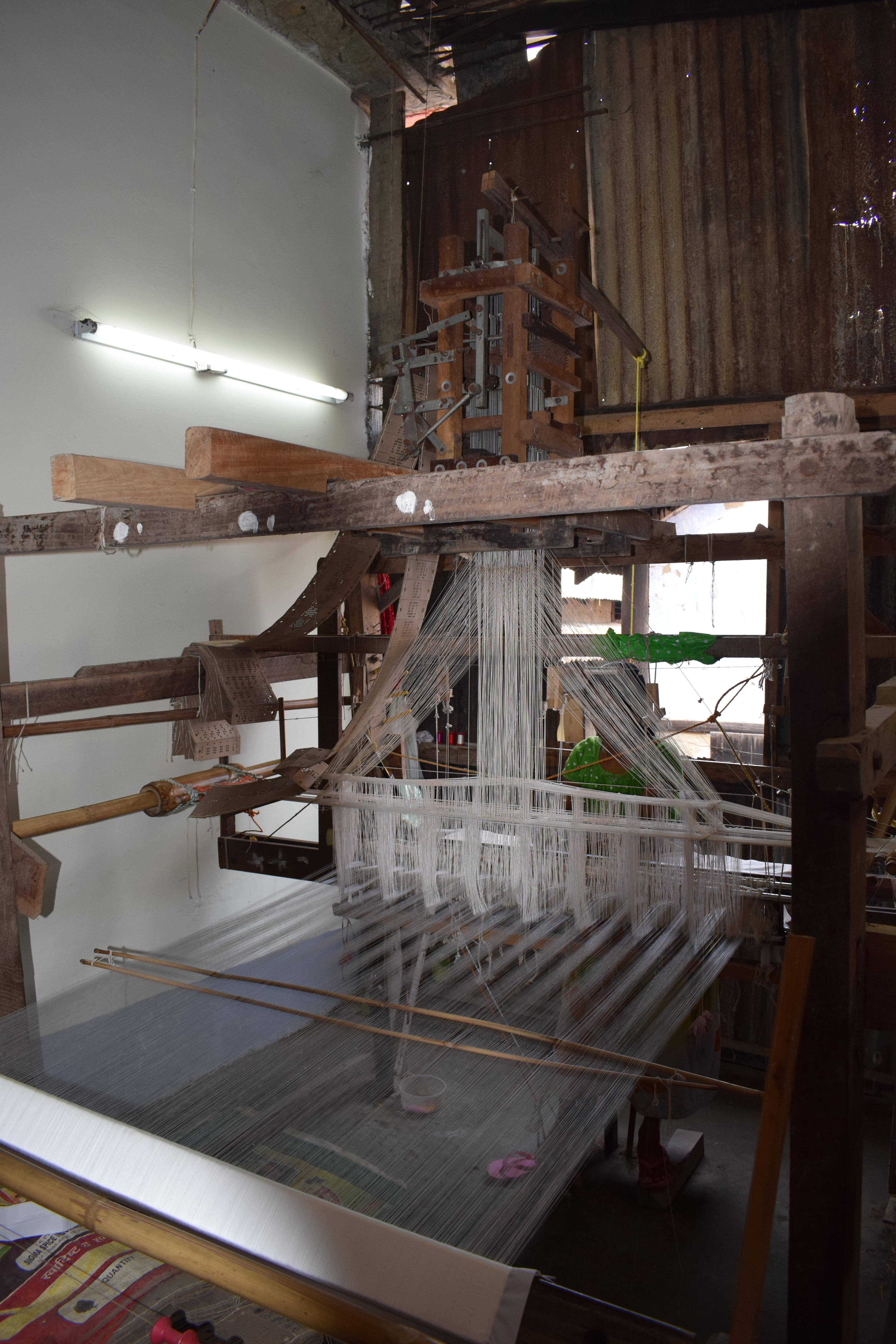 Weavers loom, Sualkuchi, Assam, India