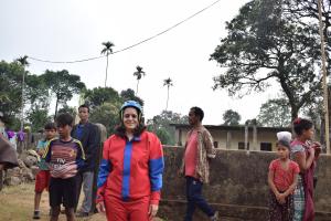 Ready for caving, Lakadong, Jaintia hills, Meghalaya, India
