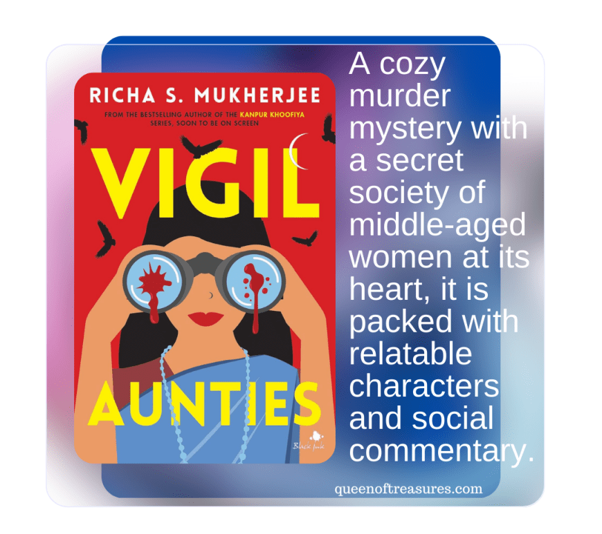 blog banner of vigil aunties by Richa S. Mukherjee