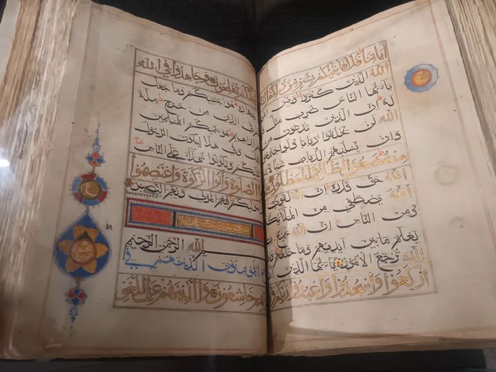Illustrated book from the Mughal times, Humayun’s Tomb World Heritage Museum, Delhi, India