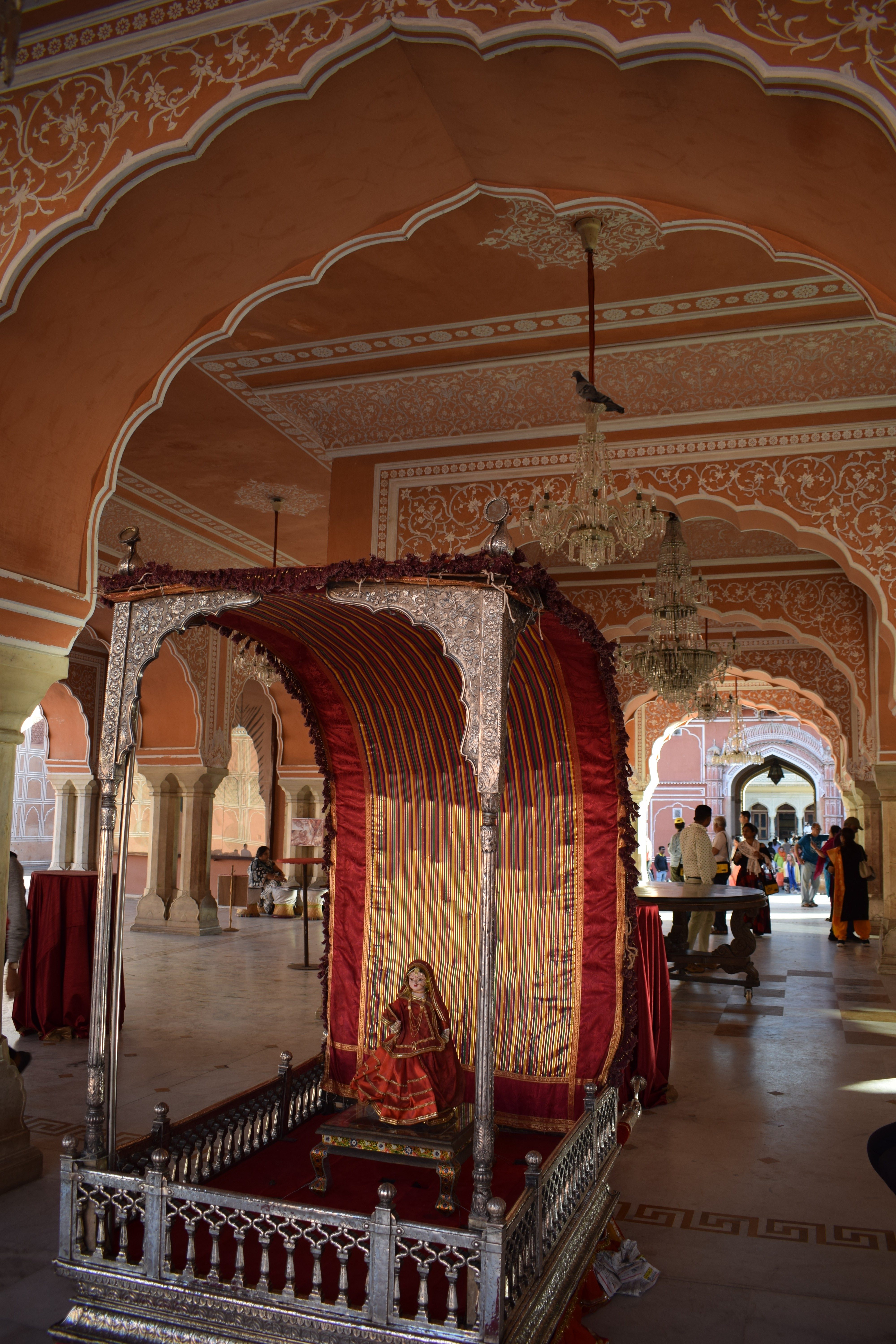 Silver Palki, City Palace, Jaipur, Rajasthan, India