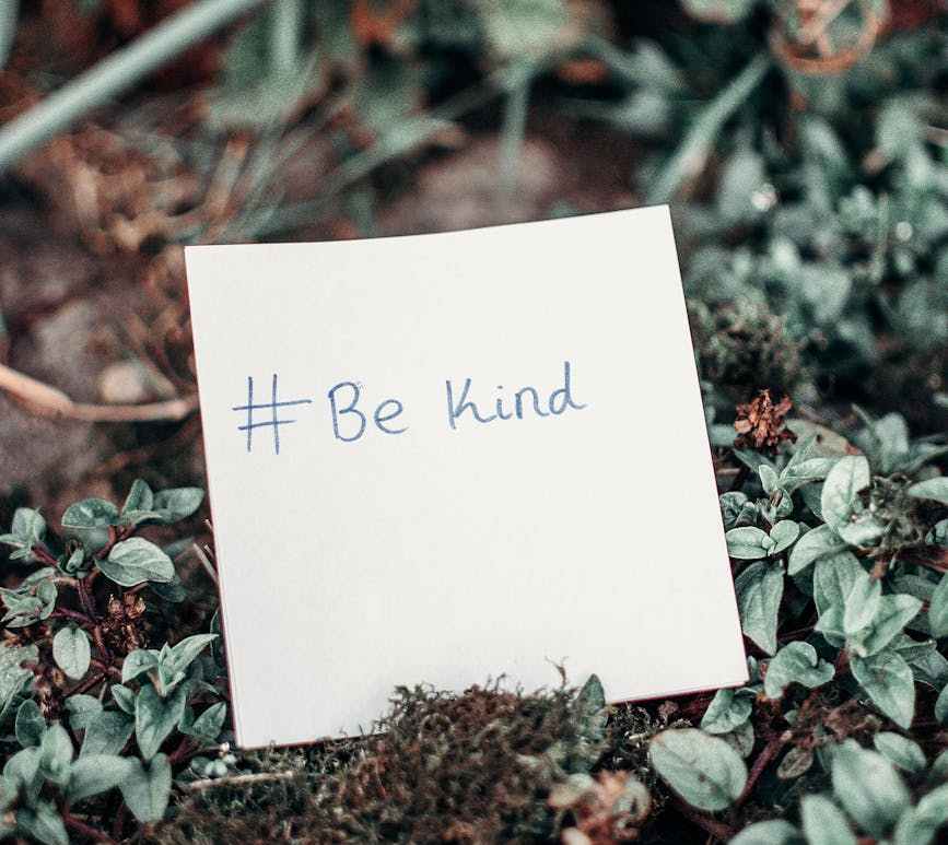 Be kind Photo by Lisa Fotios on Pexels.com