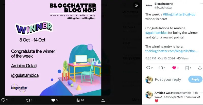 Winner announcement for Magical Lights